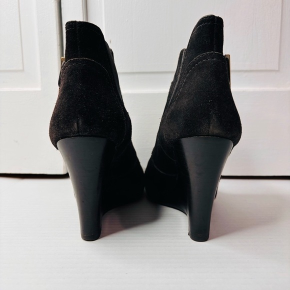 TORY BURCH Adrienne Brown Suede Ankle Booties Size 8 - Picture 8 of 9